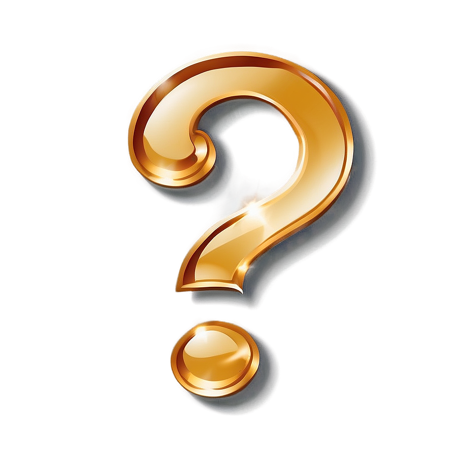 Shiny Question Mark Transparent Png Ear12