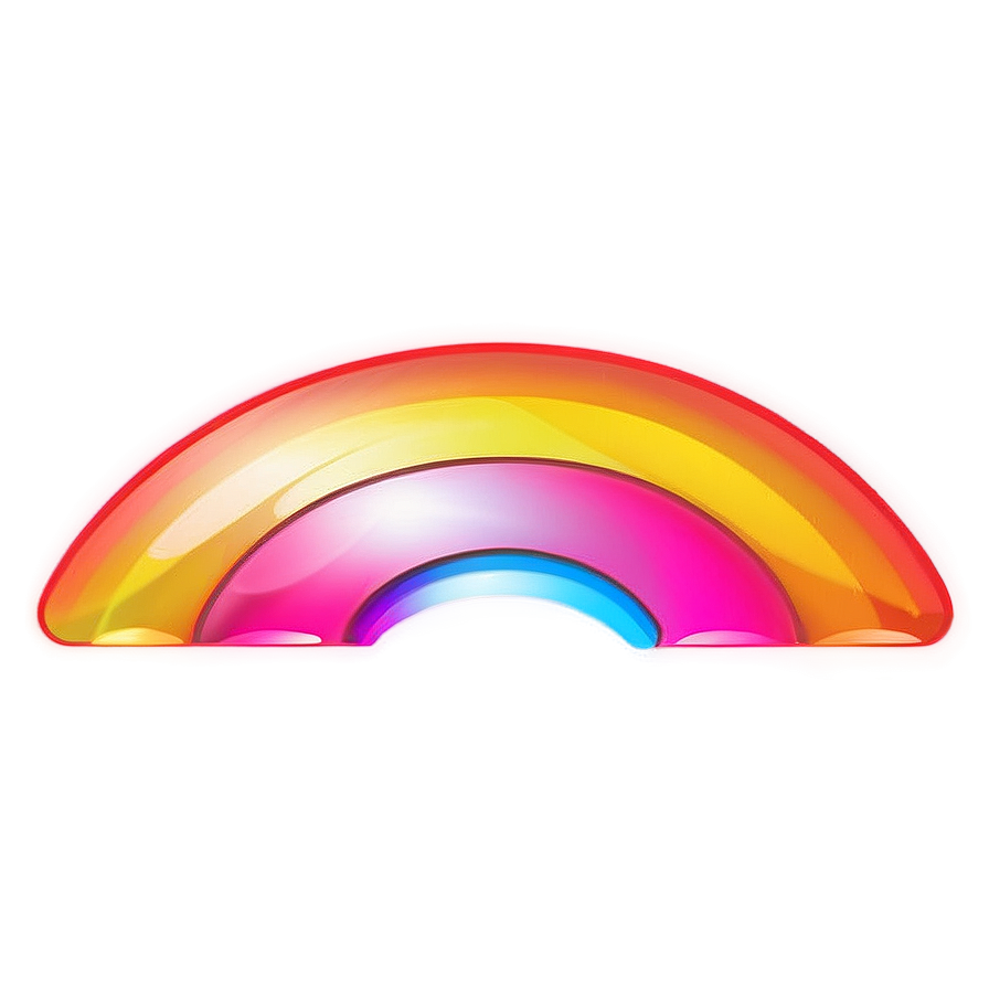 Shiny Rainbow Emoji Png 86