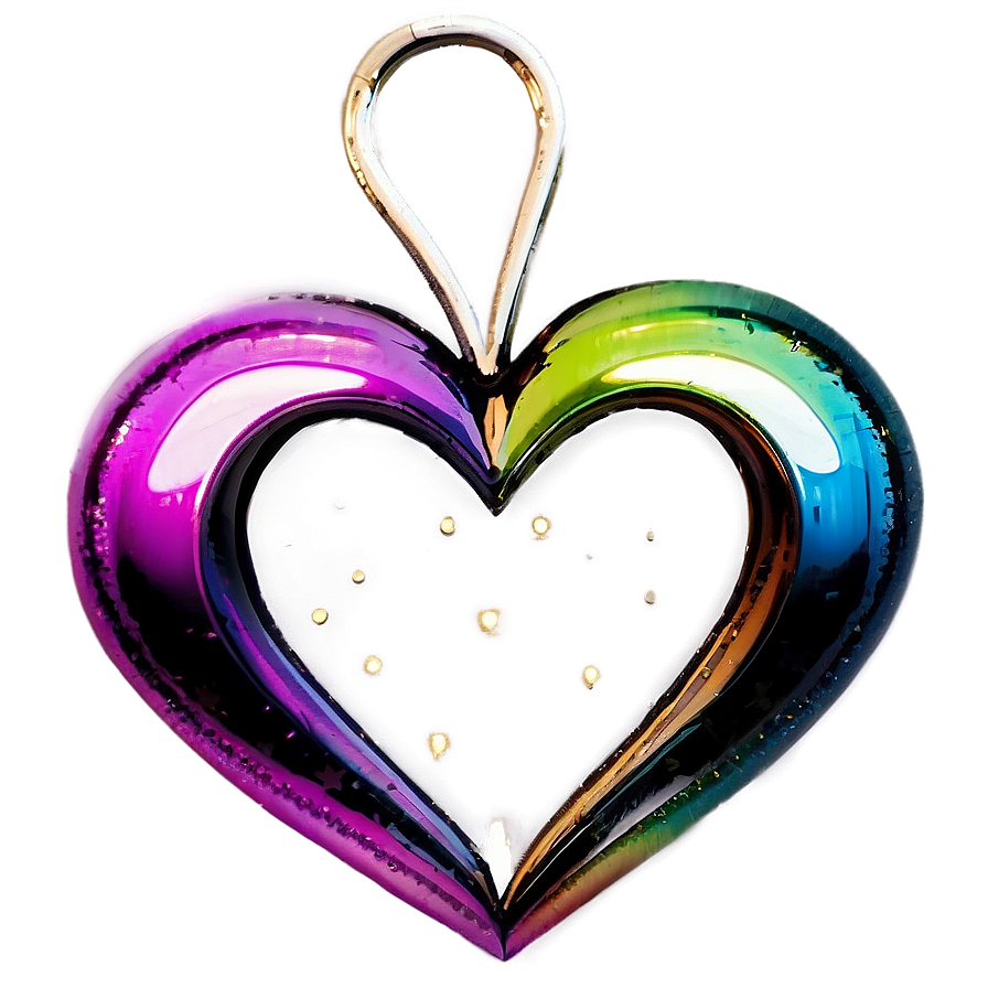 Shiny Rainbow Heart Png Lrc