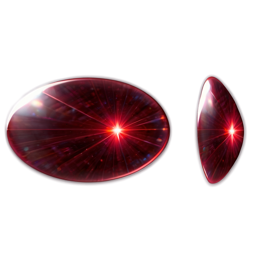 Shiny Red Lens Flare Png 06122024