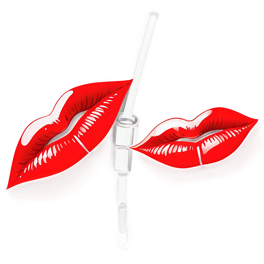 Shiny Red Lips Illustration Png Wrf