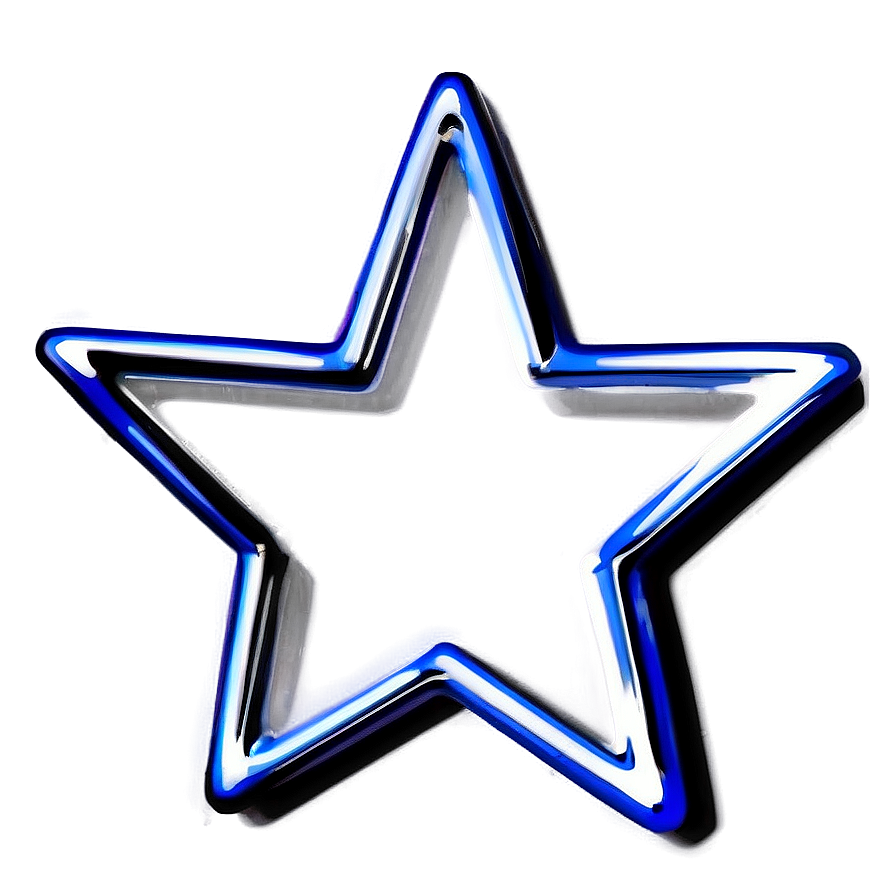 Shiny Star Outline Png 05252024