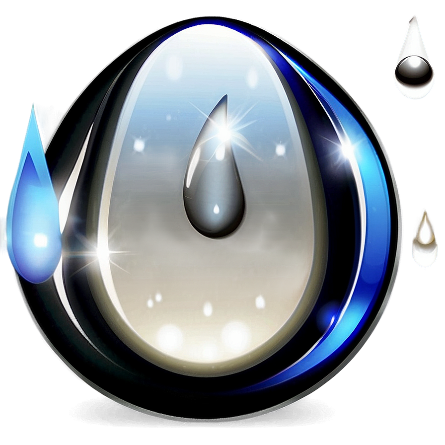 Shiny Teardrop Icon Png 05252024