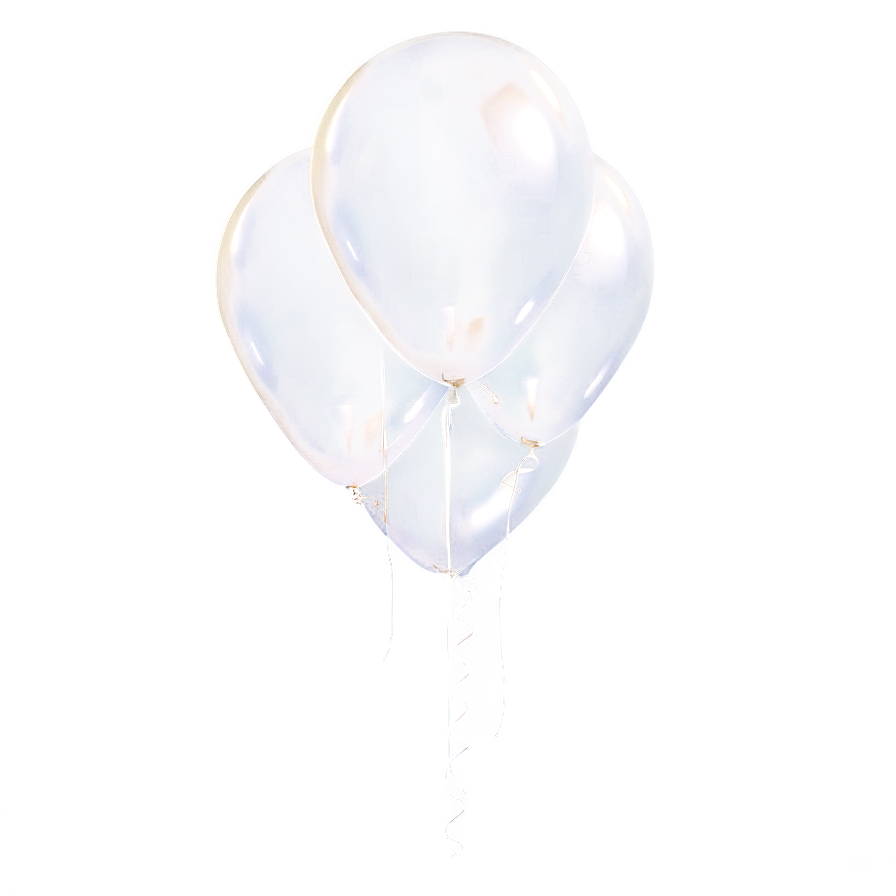 Shiny White Balloon Png Dlt