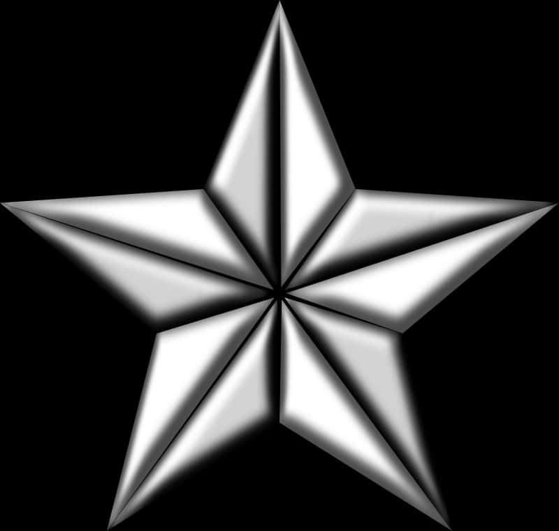 Shiny White Star Graphic