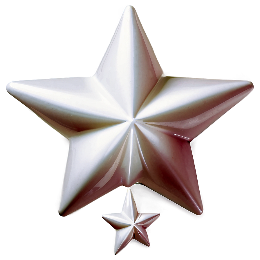 Shiny White Star Illustration Png 11