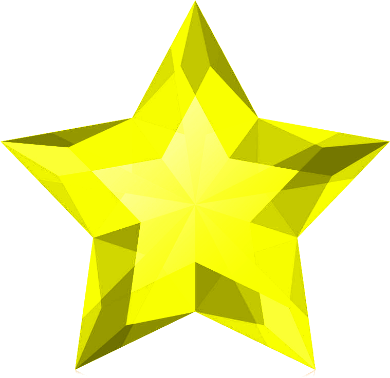 Shiny Yellow Star Graphic