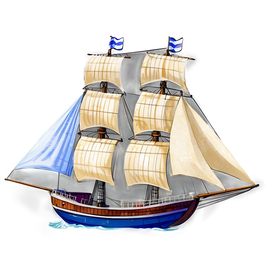 Ship With Sails Png 13