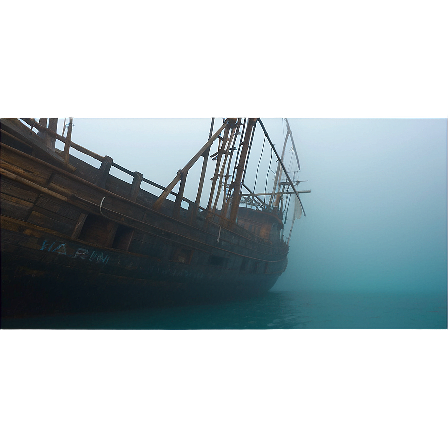 Shipwreck In Foggy Waters Png 06212024