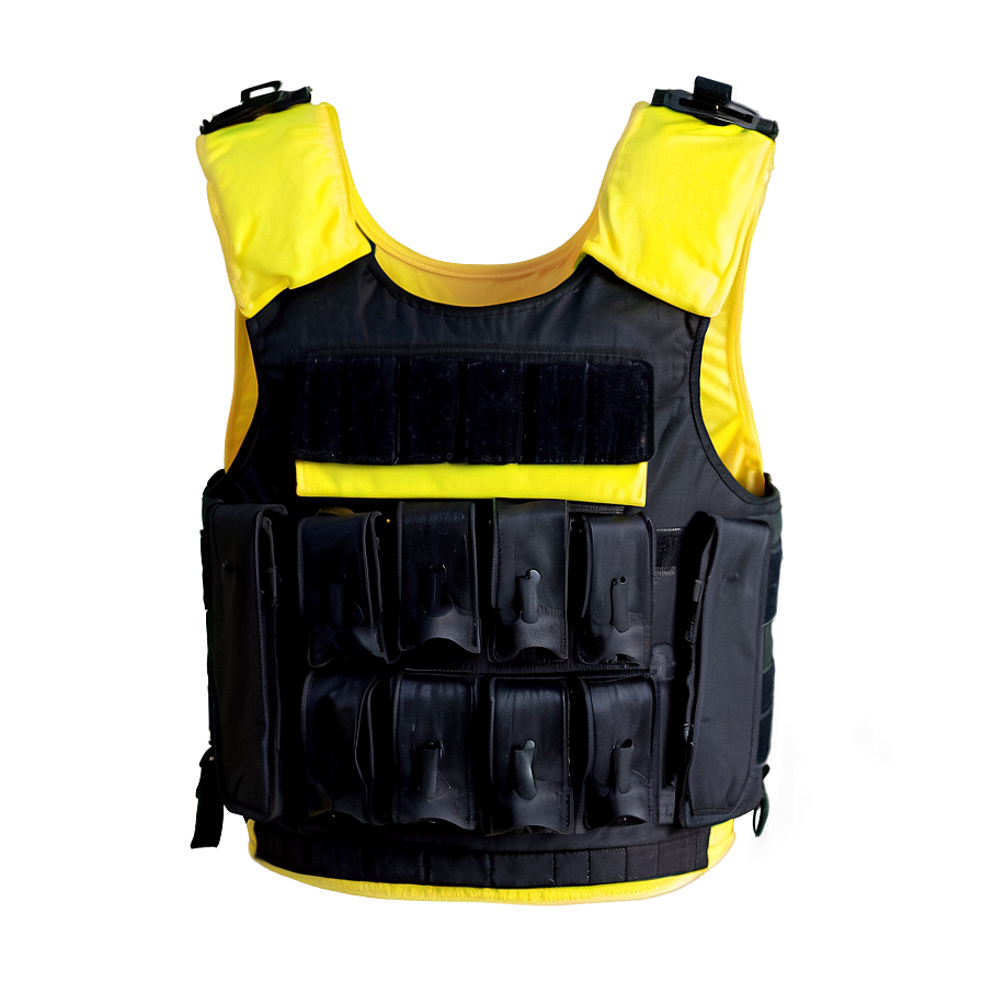 Shock Absorption Bulletproof Vest Png 10