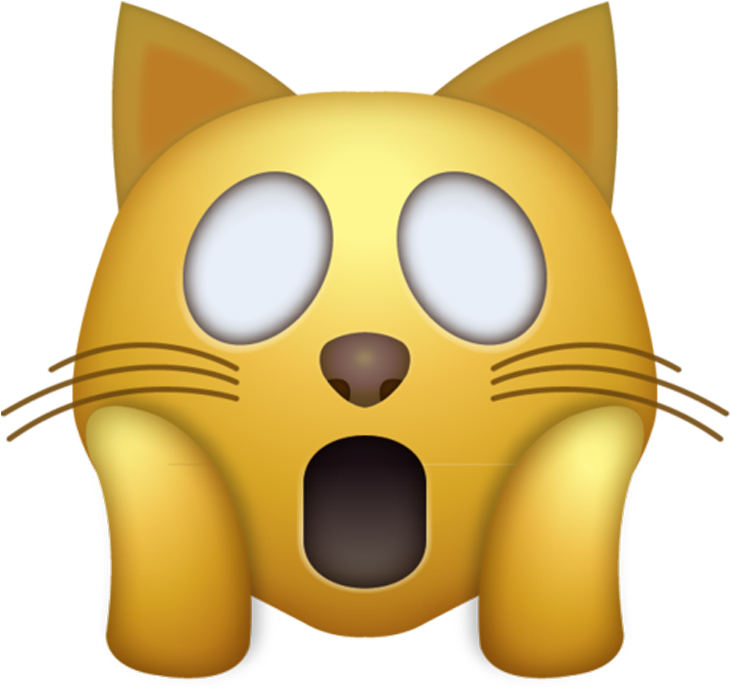 Shocked Cat Face Emoji