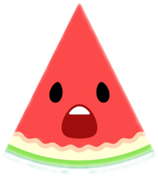 Shocked Watermelon Emoji