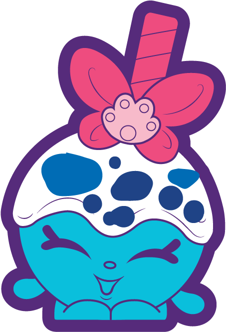 Shopkins Character Smiling With Flower