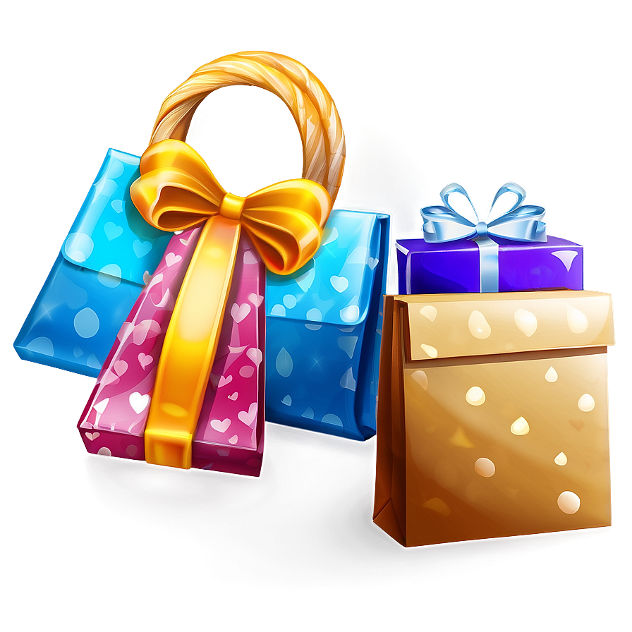 Shopping Bag With Gifts Png 06112024