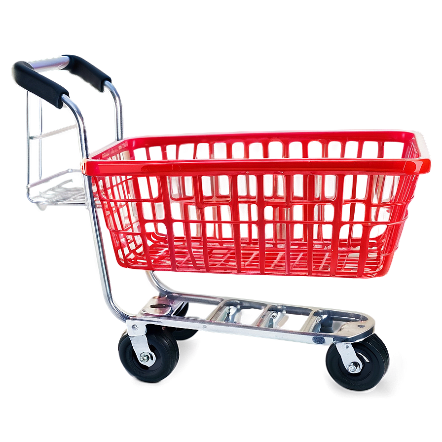 Shopping Basket On Wheels Png 34