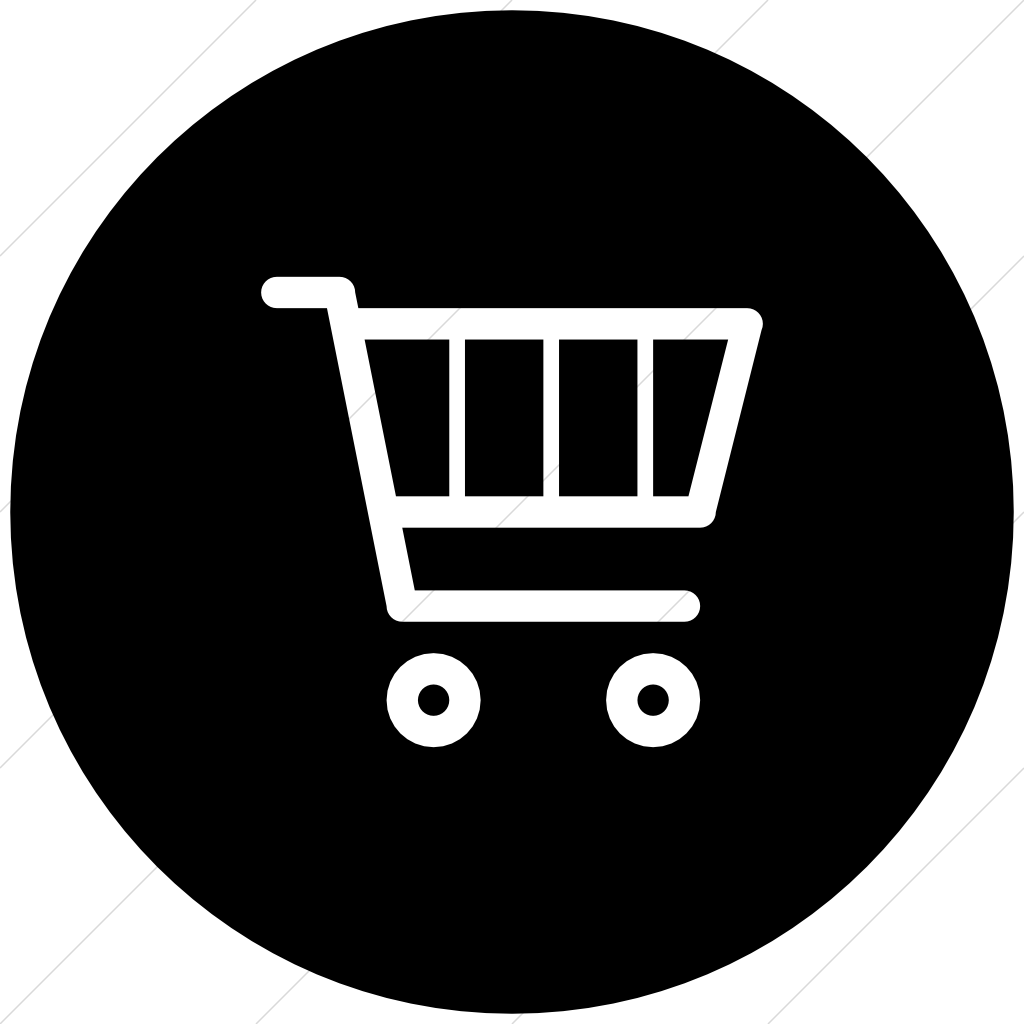 Shopping Cart Icon Black Circle Background