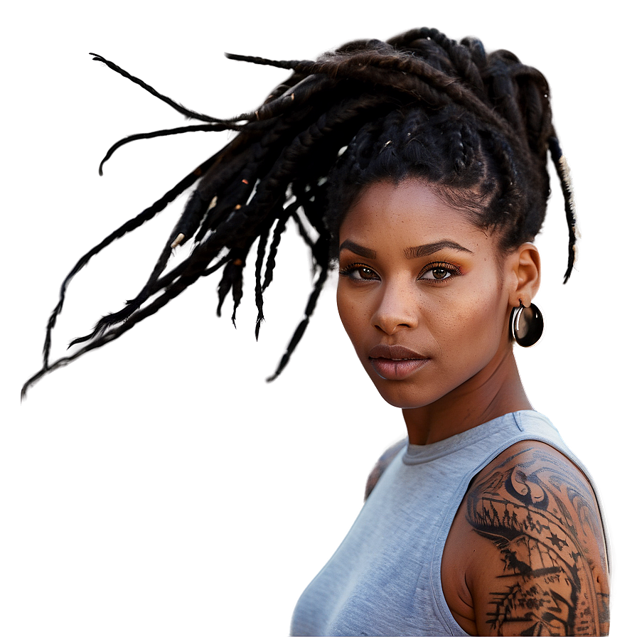 Short Dreadlocks Styles Png 37