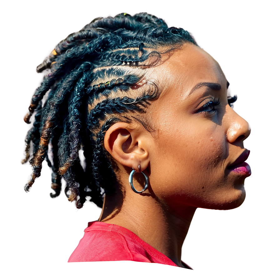 Short Dreads Twist Out Png 06272024