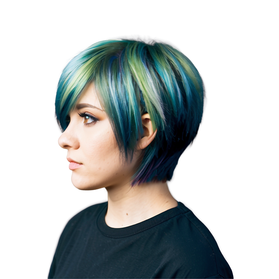 Short Emo Hair Look Png 48