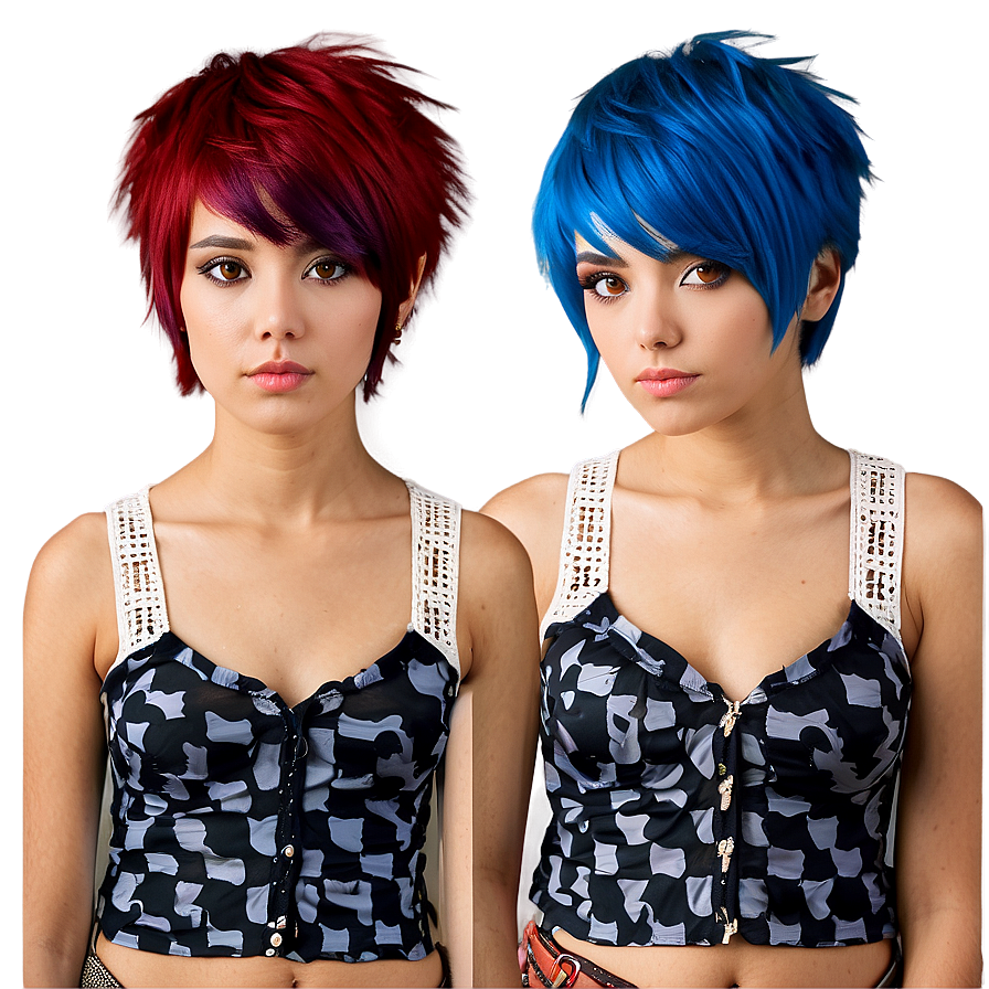 Short Emo Hair Look Png Inl61