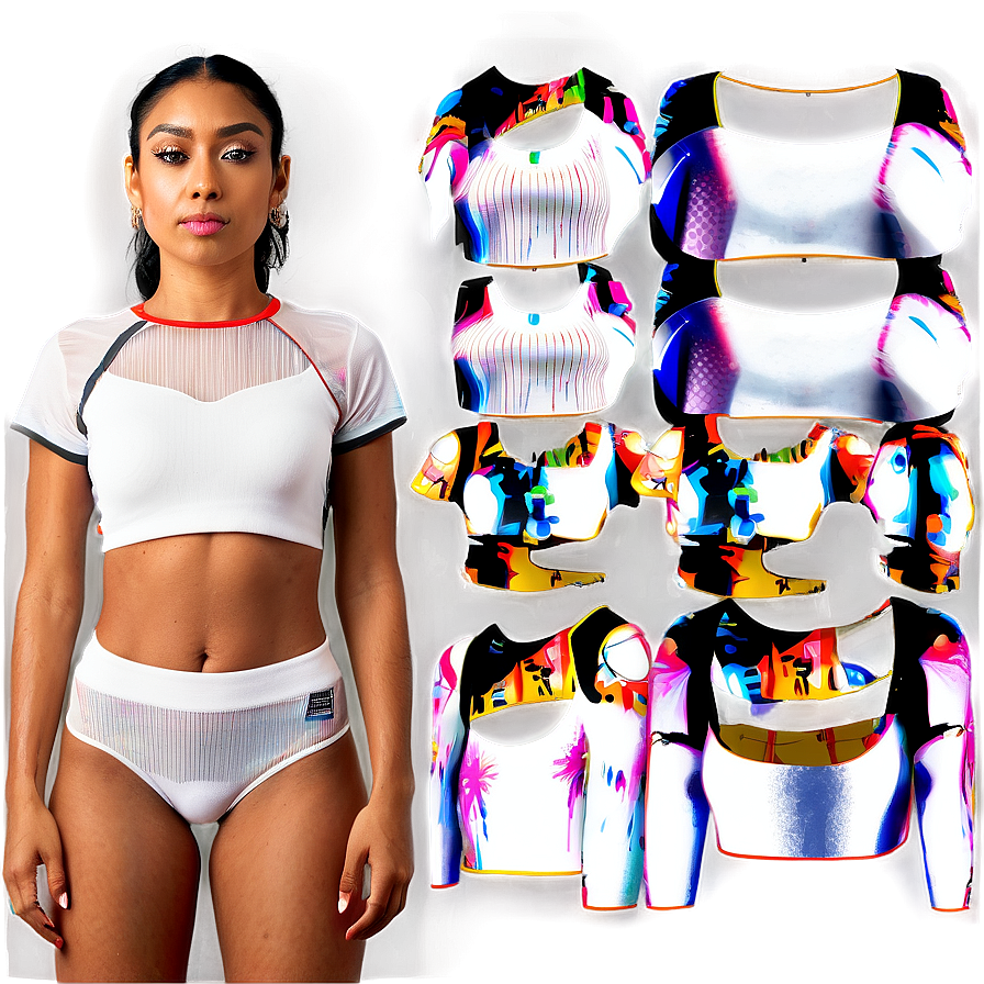 Short Sleeve Crop Top Png 05252024