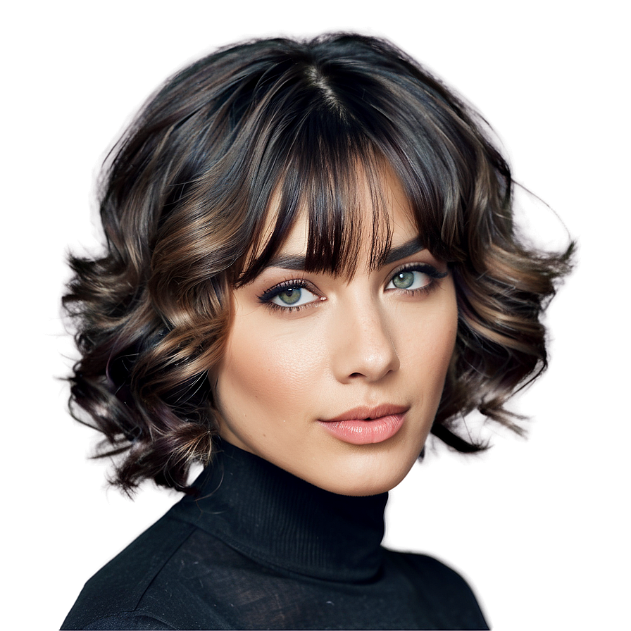 Short Wavy Hair Design Png Lqx