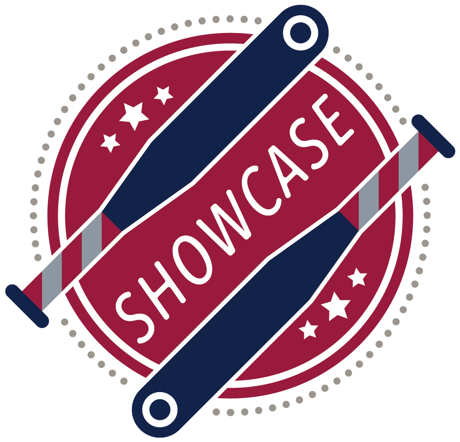 Showcase Baseball Badge Logo