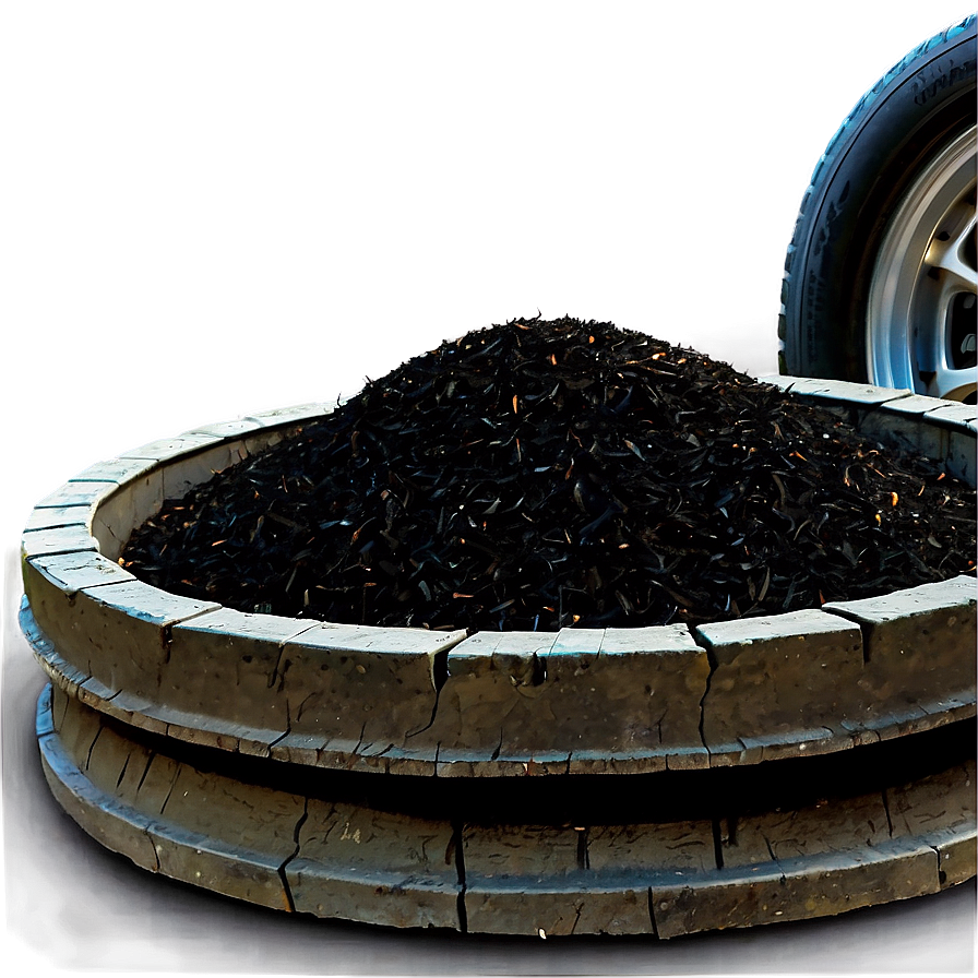 Shredded Rubber Tire Mulch Png 06132024