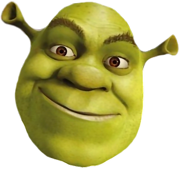 Shrek Animated Character Smiling Face.png