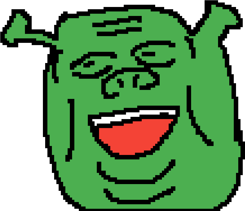 Shrek Pixel Art Smile.png