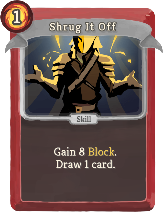 Shrug It Off Card Artwork