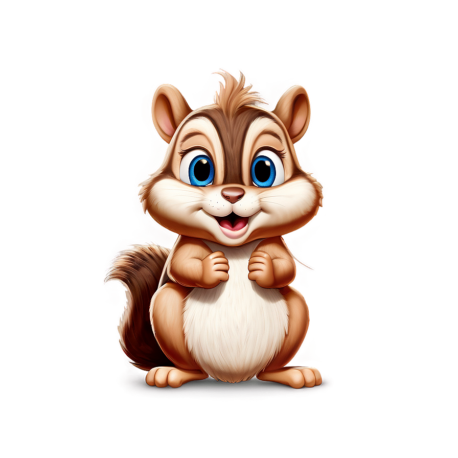 Shy Chipmunk Cartoon Png Pce