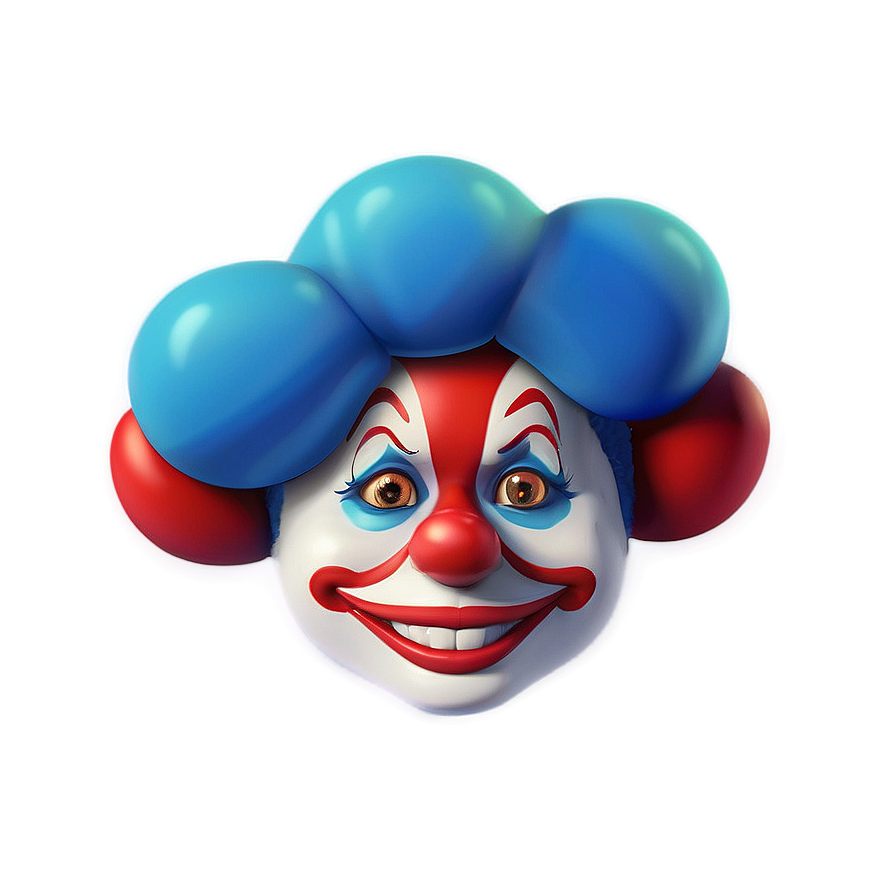 Shy Clown Emoji Png 30