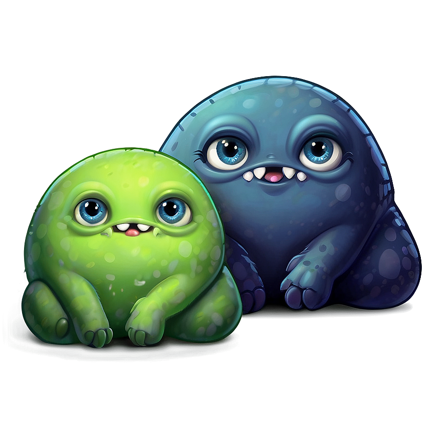 Shy Cute Monster Png 24