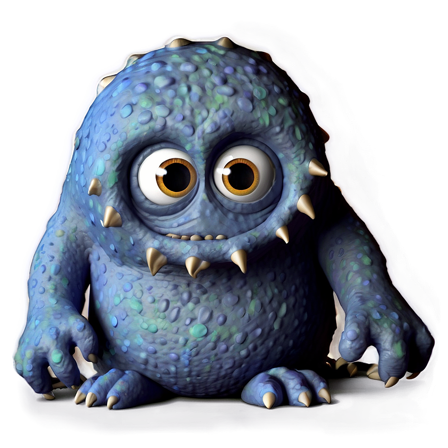 Shy Cute Monster Png 7