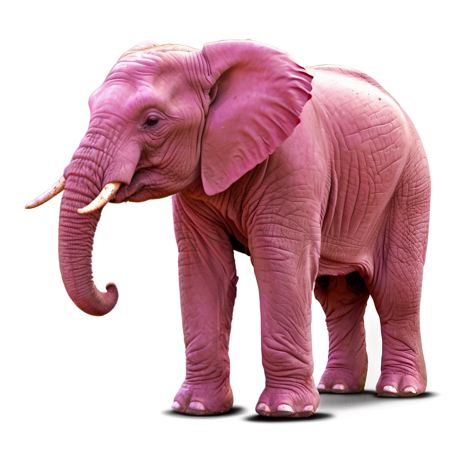 Shy Pink Elephant Png 06292024