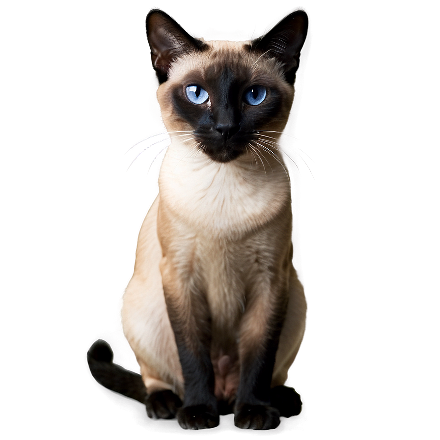 Siamese Cat Expressive Face Png 06292024