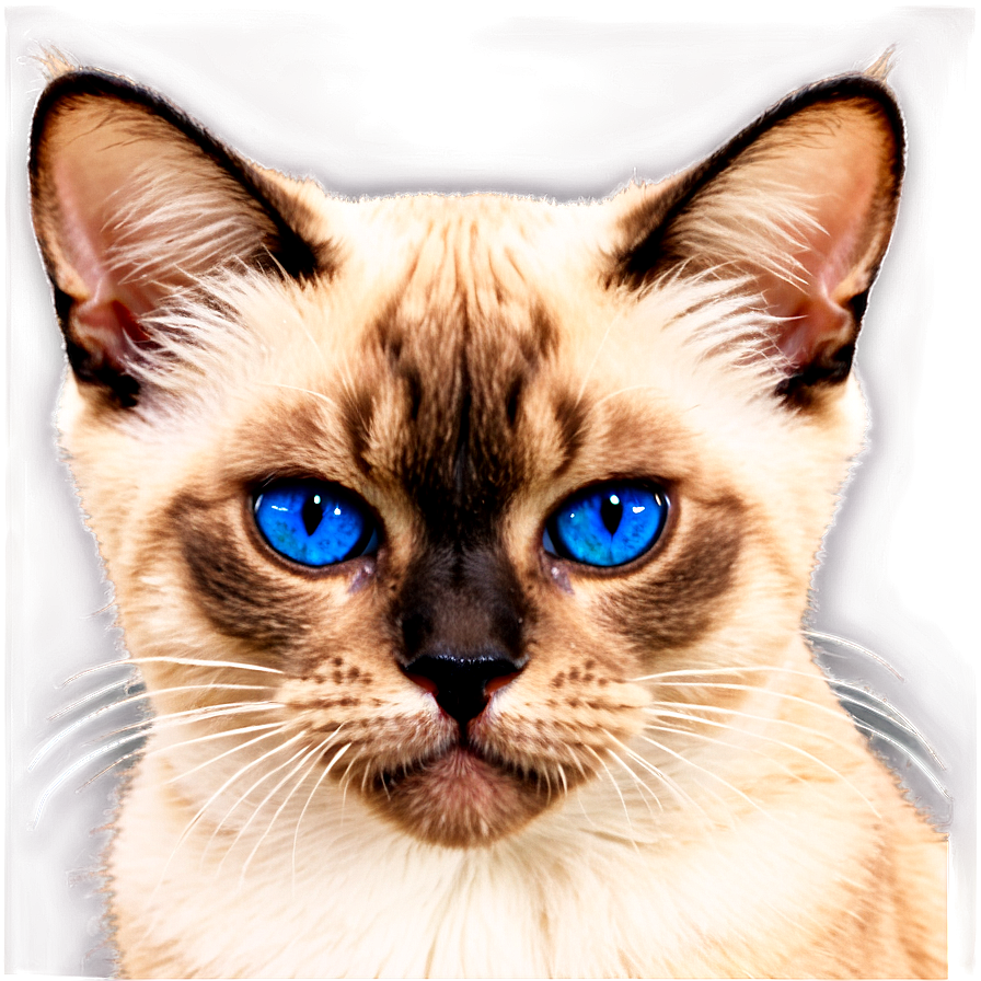 Siamese Cat Expressive Face Png Ifw