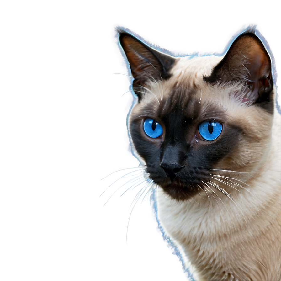 Siamese Cat With Mismatched Eyes Png Uup78