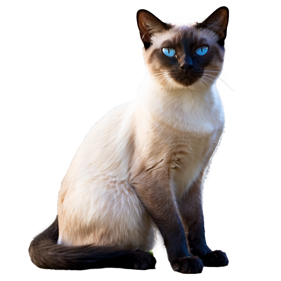 Siamese Cat With Pink Nose Png Ovw