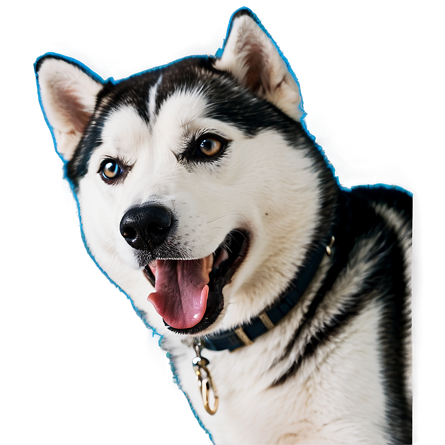 Siberian Husky Chewing Png 06252024