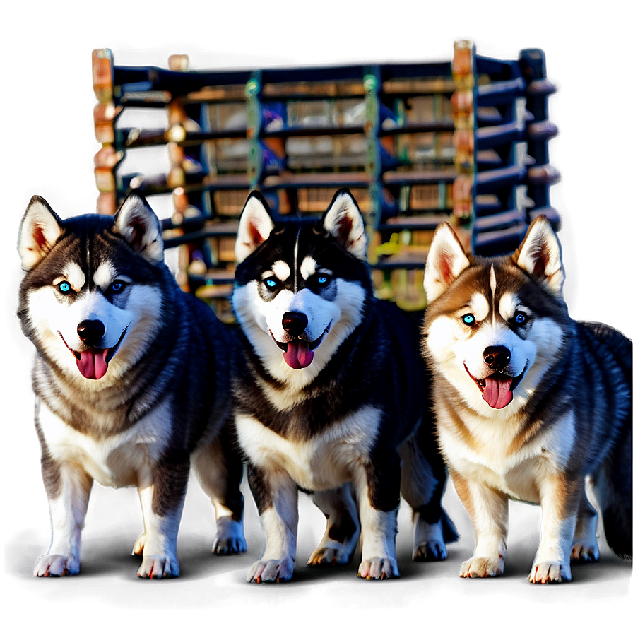 Siberian Husky Family Png Yni