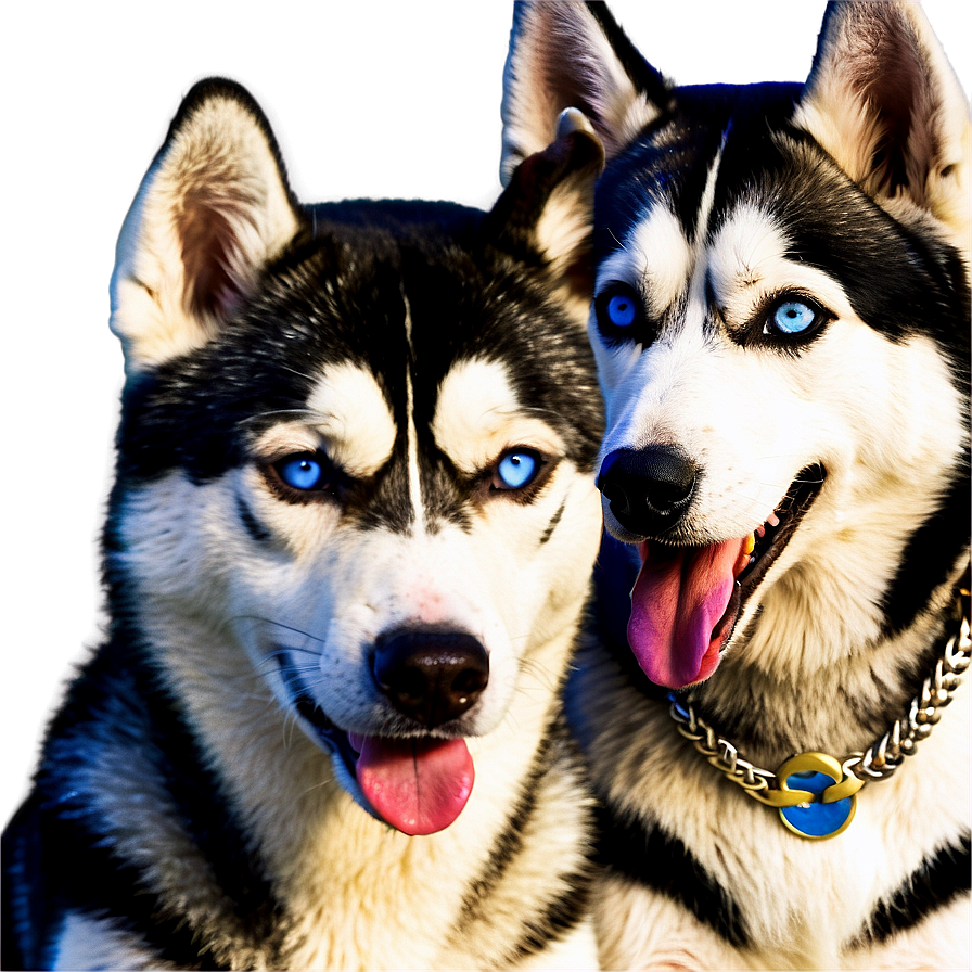 Siberian Husky With Husky Friend Png 82