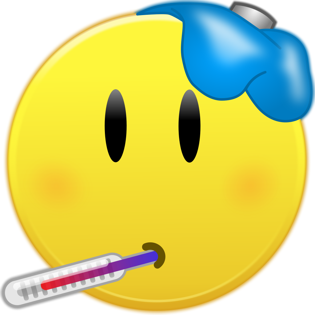 Sick Emojiwith Thermometerand Ice Pack