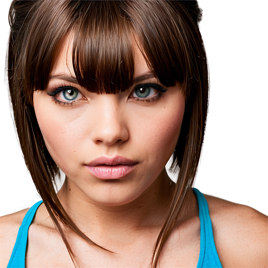 Side Bangs Hairstyles Png 28