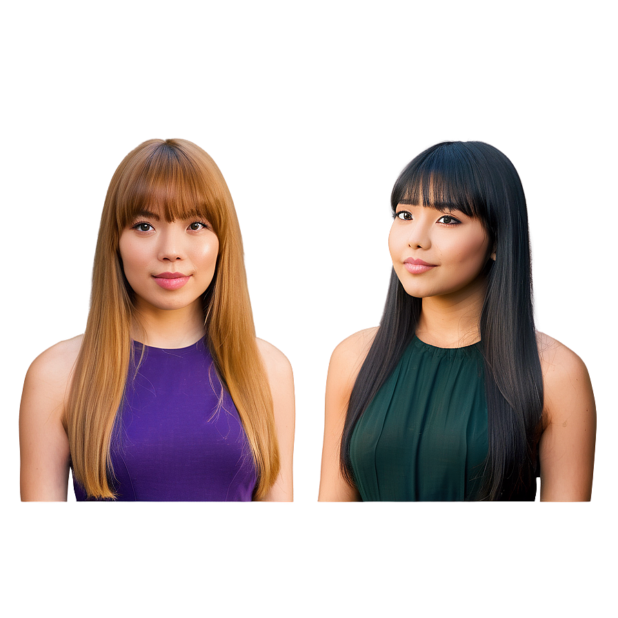 Side Bangs Hairstyles Png 37