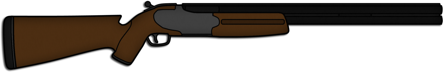 Side View Classic Shotgun Illustration