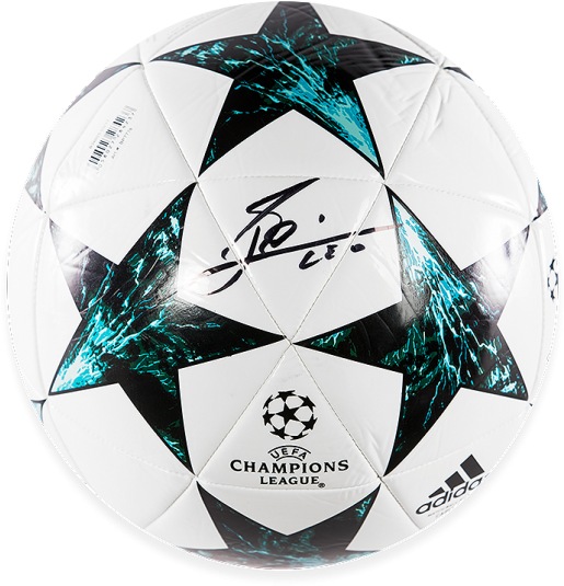 Signed Champions League Soccer Ball