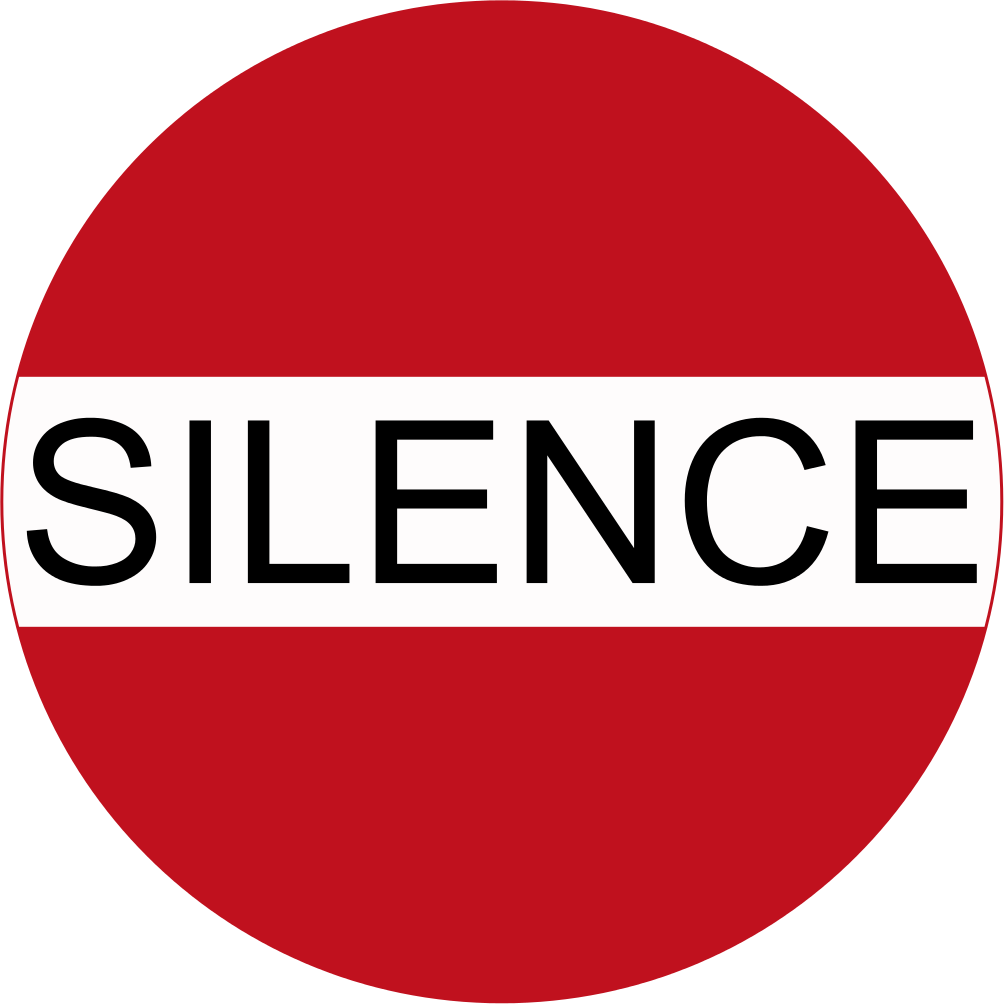 Silence Sign Graphic