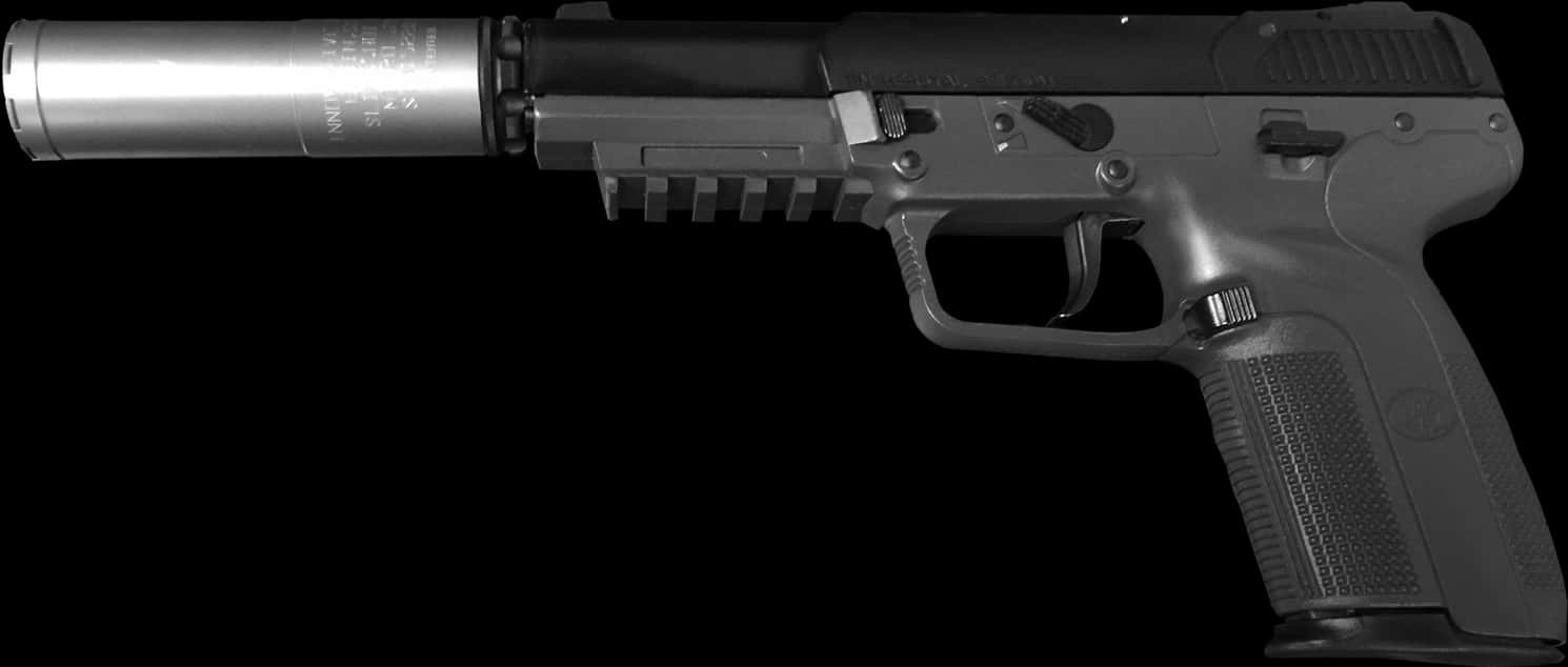 Silenced Semi Automatic Pistol